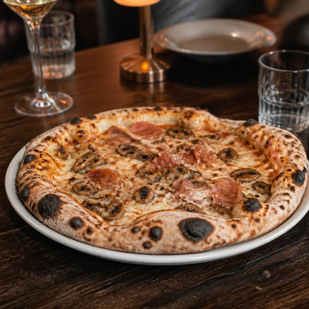 Wood-fired pizza
